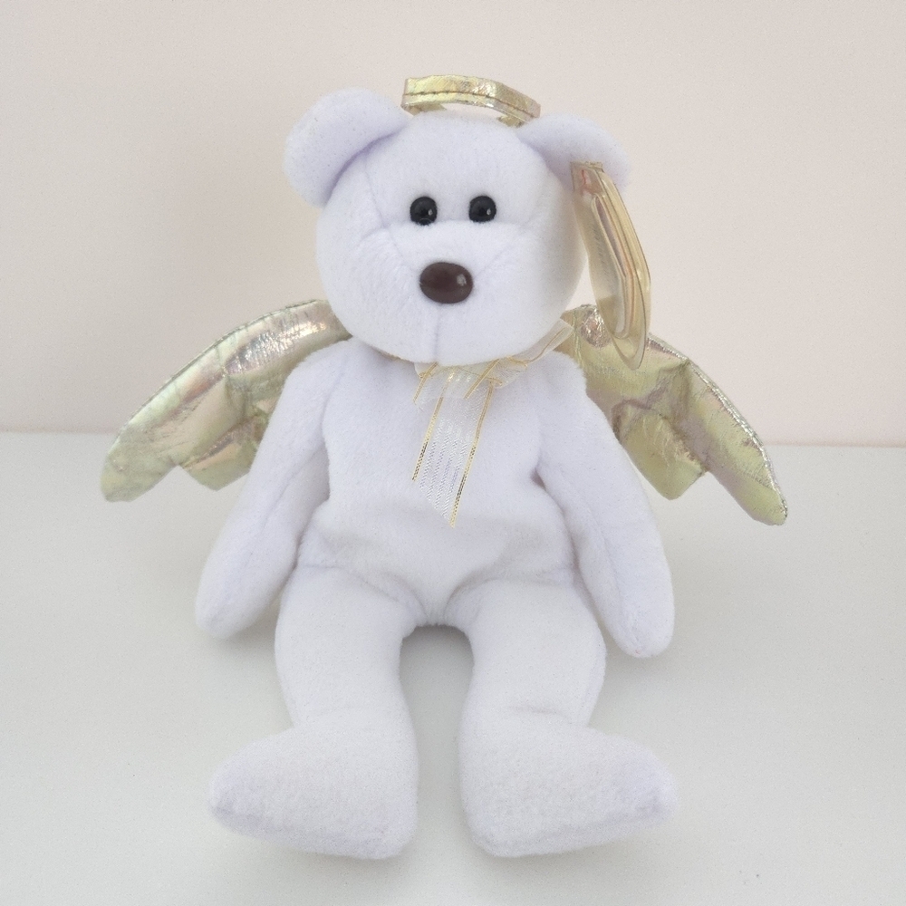 TY Beanie Babies Halo II the Angel Bear 6"